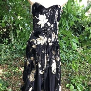 Vintage satin and silk Dress
